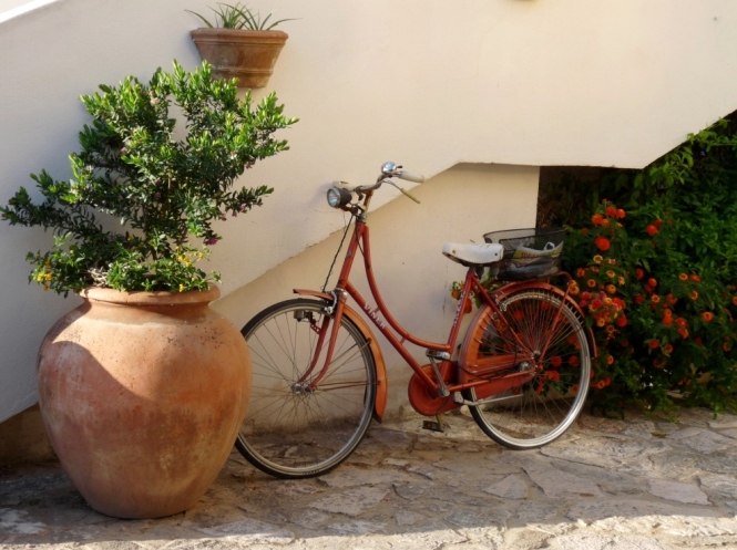 Bicycle in Sperlonga Latina South Lazio Italy